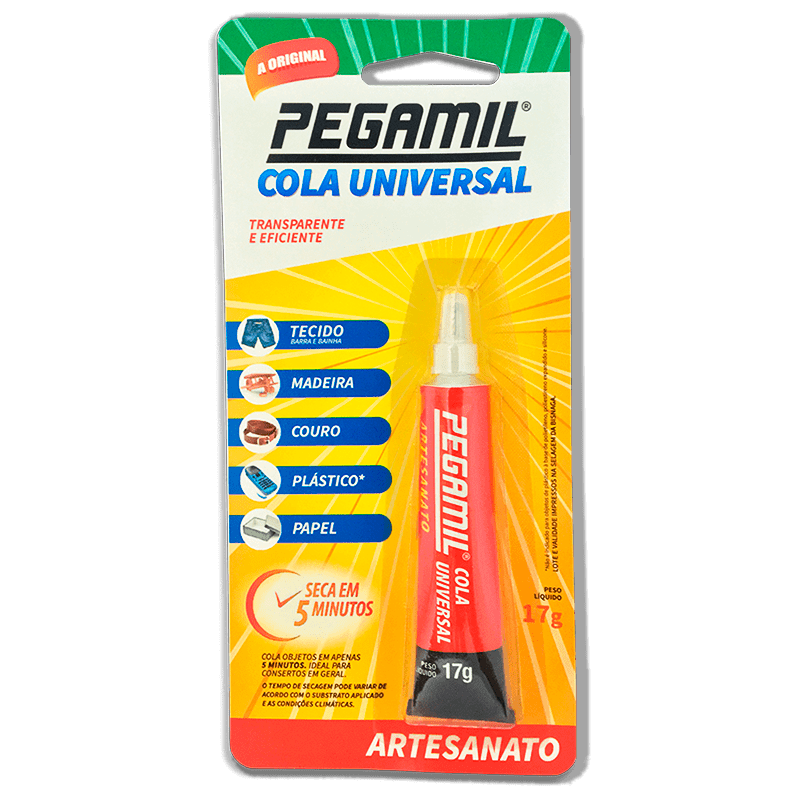 Pegamil Cola Universal para Artesanato com 17g