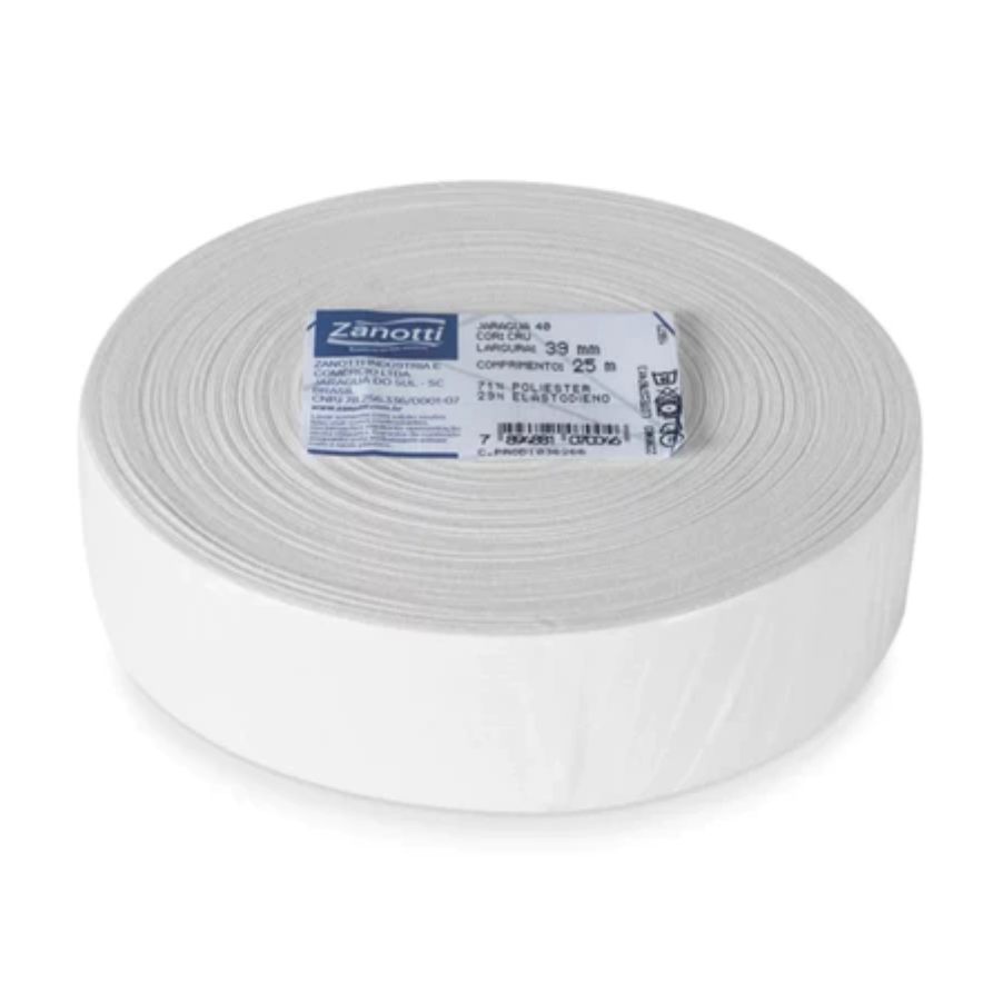 Elástico Jaragua 40 rolo com 25 metros Largura 39mm