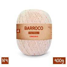 Fio Barroco Natural N°4 400g Círculo Crochê Tricô