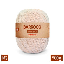 Fio Barroco Natural N°6 400g Círculo Crochê Tricô