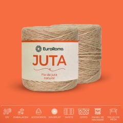 Fio EuroRoma Juta Natural 125m 10/4