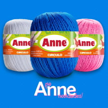 Linha Anne Circulo 500m 147g 100% Algodão Ne 4/2