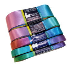 Fita de Cetim Multicolor Colorida