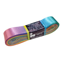 Fita de Cetim Multicolor Colorida