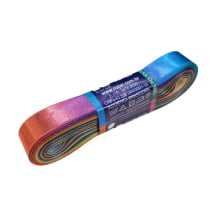 Fita de Cetim Multicolor Colorida