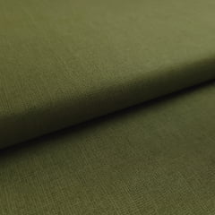 Tecido Tricoline 100% Algodão Textura Verde Oliva