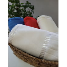 Kit Toalha de Banho Velour P/Bordar Bella Liso c/3 Unidades 70 x 140cm