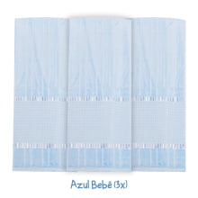 Kit Toalha de Banho Velour P/Bordar Bella Liso c/3 Unidades 70 x 140cm