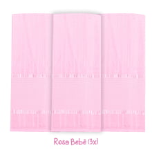 Kit Toalha de Banho Velour P/Bordar Bella Liso c/3 Unidades 70 x 140cm