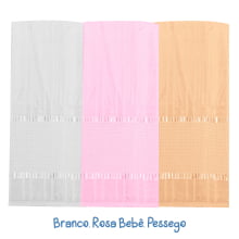 Kit Toalha de Banho Velour P/Bordar Bella Liso c/3 Unidades 70 x 140cm