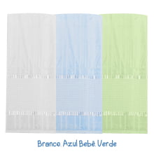 Kit Toalha de Banho Velour P/Bordar Bella Liso c/3 Unidades 70 x 140cm