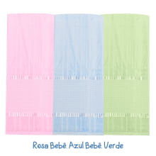 Kit Toalha de Banho Velour P/Bordar Bella Liso c/3 Unidades 70 x 140cm