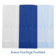 Kit Toalha de Banho Velour P/Bordar Bella Liso c/3 Unidades 70 x 140cm