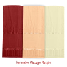 Kit Toalha de Banho Velour P/Bordar Bella Liso c/3 Unidades 70 x 140cm