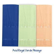 Kit Toalha de Banho Velour P/Bordar Bella Liso c/3 Unidades 70 x 140cm