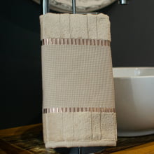 Toalha Lavabo Velour P/Bordar Bella Liso 30 x 45cm