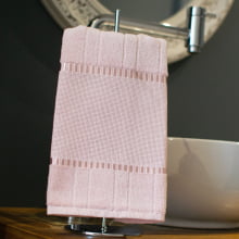 Toalha Lavabo Velour P/Bordar Bella Liso 30 x 45cm