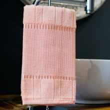 Toalha Lavabo Velour P/Bordar Bella Liso 30 x 45cm